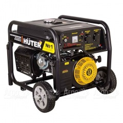 Бензиновый генератор Huter DY6500LX 5.0 кВт с колёсами и аккумулятором в Волжском