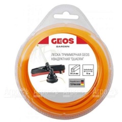 Леска триммерная квадратная GEOS by Al-Ko Quadra 2.4 мм, 15 м в блистере в Волжском