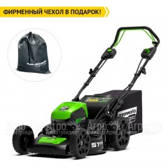 Газонокосилка аккумуляторная GreenWorks GD80LM51SP (без аккумулятора и зарядного устройства) в Волжском
