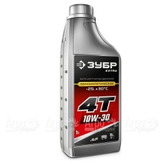 Масло полусинтетическое Зубр Extra 4Т-10W30 1 л для 4-х тактных двигателей в Волжском