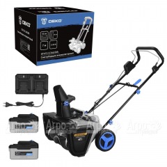 Снегоуборщик аккумуляторный DEKO ST412-6 2х6 Ач в Волжском