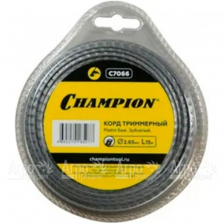 Корд триммерный Champion Platin Saw 2.65мм, 15м (зубчатый)  в Волжском