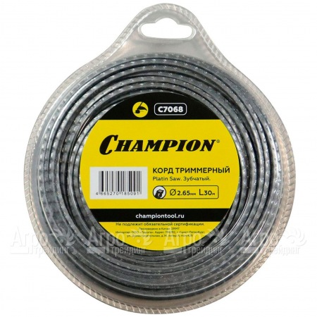 Корд триммерный Champion Platin Saw 2.65мм, 30м (зубчатый)  в Волжском
