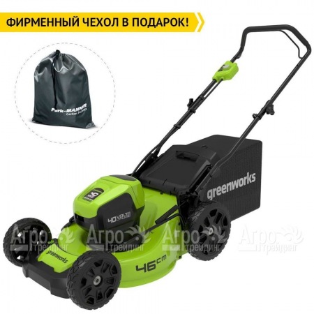 Газонокосилка аккумуляторная GreenWorks GD40LM46HP 4 Ач  в Волжском