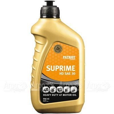 Масло Patriot Supreme HD SAE 30 946 мл для 4-х тактных двигателей в Волжском