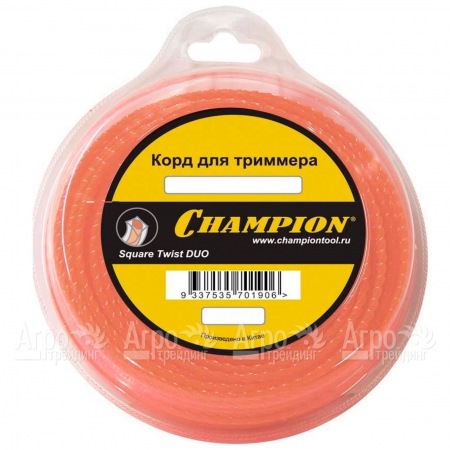 Корд триммерный Champion Square Twist Duo 2.4мм, 44м (витой квадрат)  в Волжском