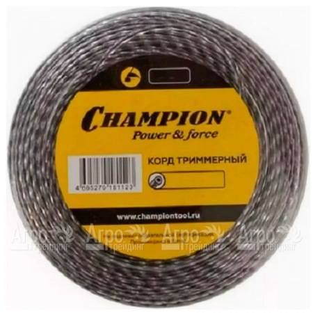 Корд триммерный Champion Tri-twist 3.0мм, 50м (витой треугольник)+нож  в Волжском
