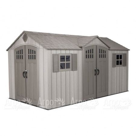 Пластиковый сарай LifeTime WoodLook 15х8 в Волжском