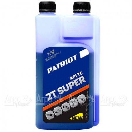 Масло полусинтетическое с дозатором Patriot Super Active 2T 0.946 л для 2-х тактных двигателей  в Волжском