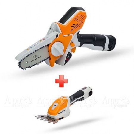 Аккумуляторная пила Villartec SA1462 + мотоножницы HA1462 (без аккумулятора и зарядного устройства)  в Волжском