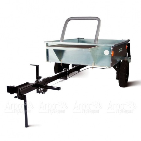 Тележка прицепная ТПМ-350-01 оцинкованная разборная с механизмом опрокидывания для мотоблоков RedVerg в Волжском