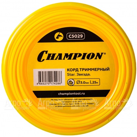Корд триммерный Champion Star 3.0мм, 25м (звезда)  в Волжском