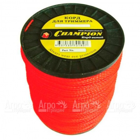 Корд триммерный Champion Twisted Square 2.4мм, 450м (витой квадрат)+нож  в Волжском
