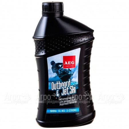 Масло AEG Outboard&amp;JetSki 2Т Oil NMMA TC-W3 1 л для 2-х тактных двигателей  в Волжском