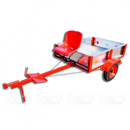 Тележка прицепная ТПМ-350 оцинкованная для мотоблоков RedVerg в Волжском