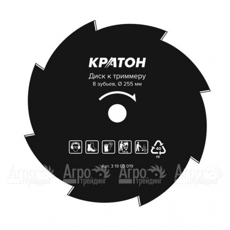 Диск к триммеру Кратон 255*25,4 мм 8 зубьев  в Волжском