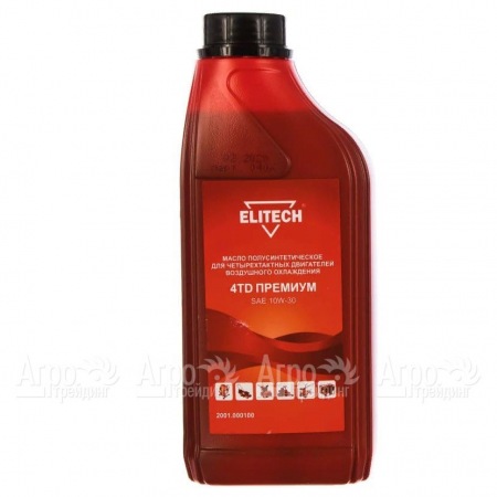 Масло моторное полусинтетическое Elitech 2001.000100 SAE 10W-30 1 л для 4-х тактных двигателей  в Волжском