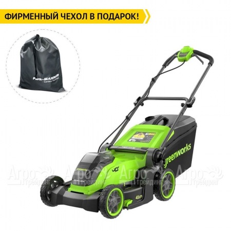 Газонокосилка аккумуляторная GreenWorks GD40LM411 4 Ач  в Волжском