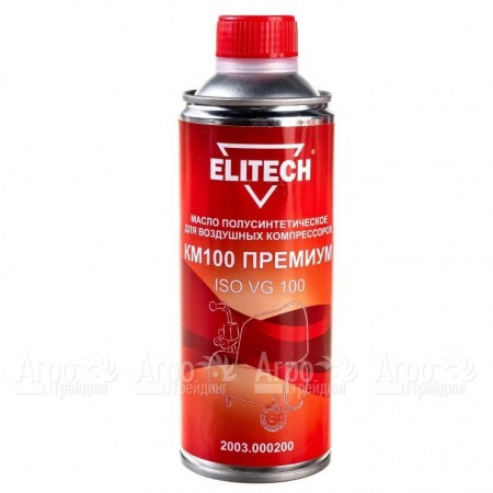 Масло полусинтетическое Elitech КМ100 2003.000200 ISO 100 0.45 л для воздушных компрессоров в Волжском