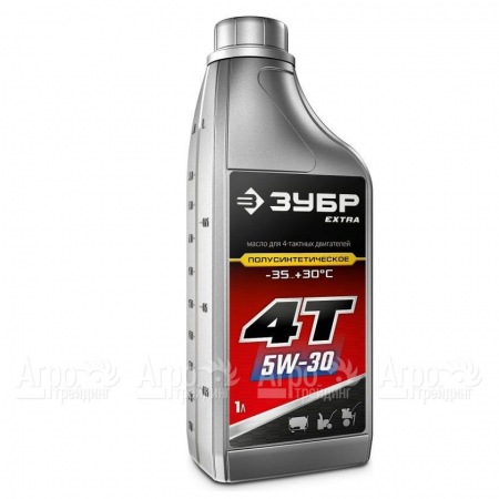 Масло полусинтетическое зимнее Зубр Extra 4Т-5W30 1 л для 4-х тактных двигателей в Волжском