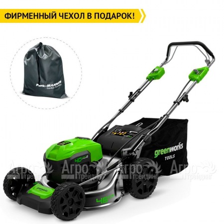 Газонокосилка аккумуляторная GreenWorks GD40LM46SPK4  в Волжском