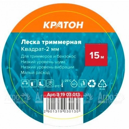 Леска триммерная Кратон Квадрат-2 мм в Волжском