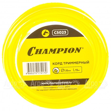 Корд триммерный Champion Star 1.6мм, 15м (звезда) в Волжском