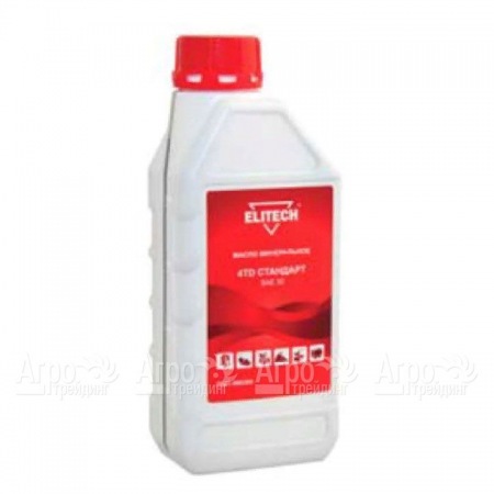 Масло минеральное Elitech 2001.000300 SAE 30 1 л для 4-х тактных двигателей в Волжском