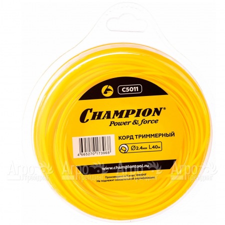 Корд триммерный Champion Round 2.4мм, 40м (круглый)  в Волжском