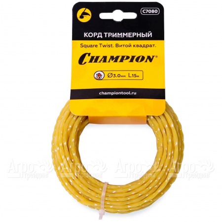 Корд триммерный Champion Square Twist 3.0мм, 15м (витой квадрат) в Волжском
