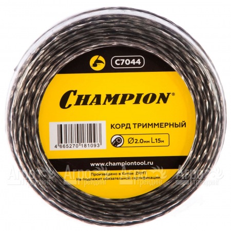 Корд триммерный Champion Tri-twist 2.0мм, 15м (витой треугольник)  в Волжском