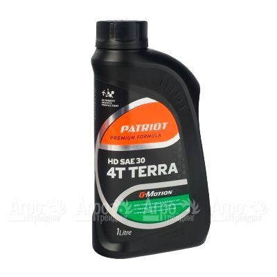 Масло минеральное Patriot G-Motion HD SAE 30 4Т Terra 1 л для 4-х тактных двигателей в Волжском