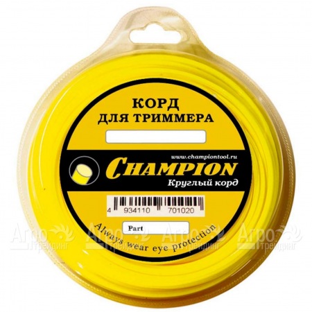 Корд триммерный Champion Round 4.0 мм х 95 м (круглый) + нож  в Волжском