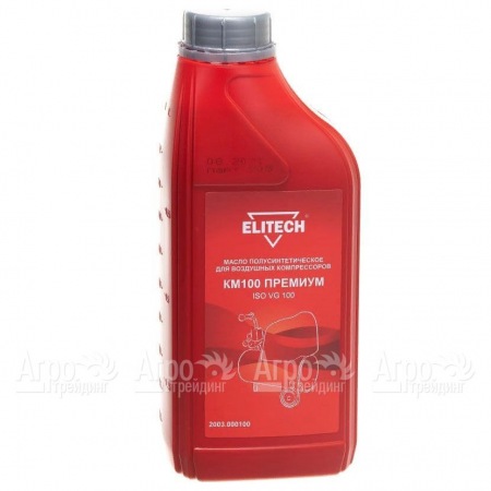Масло полусинтетическое Elitech КМ100 2003.000100 ISO VG 100 1 л для воздушных компрессоров  в Волжском
