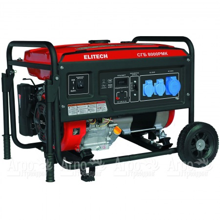 Бензогенератор Elitech СГБ 8000РМК 6 кВт  в Волжском