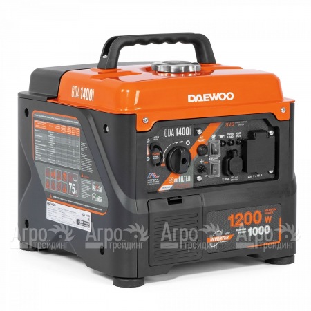 Инверторный бензогенератор Daewoo GDA 1400 i 1 кВт в Волжском