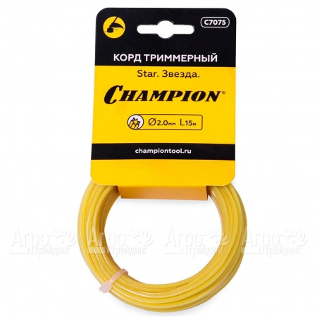 Корд триммерный Champion Star 2.0мм, 15 м (звезда) в Волжском