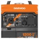 Инверторный бензогенератор Daewoo GDA 1400 i 1 кВт в Волжском